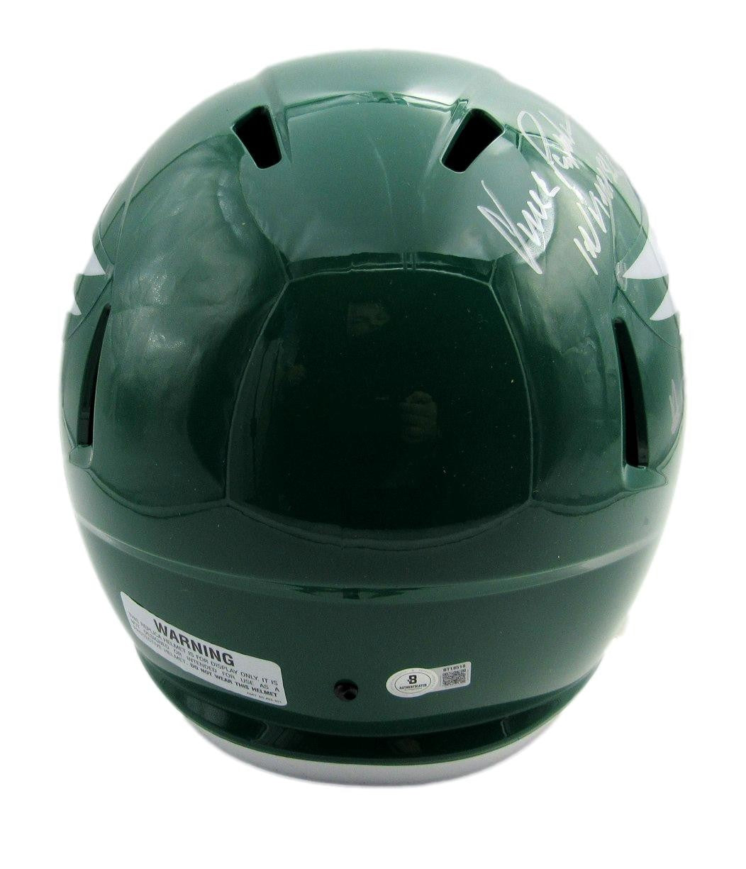 Vince Papale Eagles Signed/inscribed Full Size Replica Helmet Beckett 199608