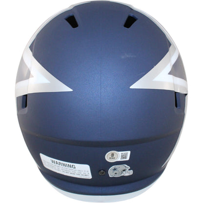 Deion Sanders Autographed Dallas Cowboys F/S AMP Helmet Beckett Witness 51746