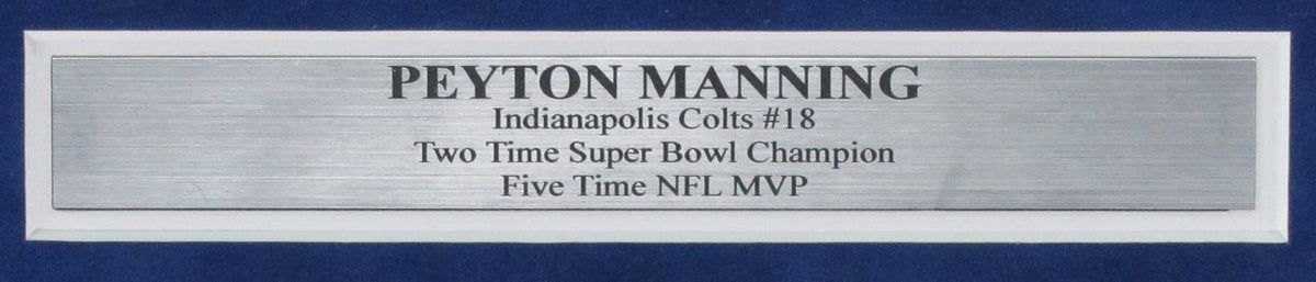 Peyton Manning HOF Colts Signed/Autographed Photo Collage Framed 198158