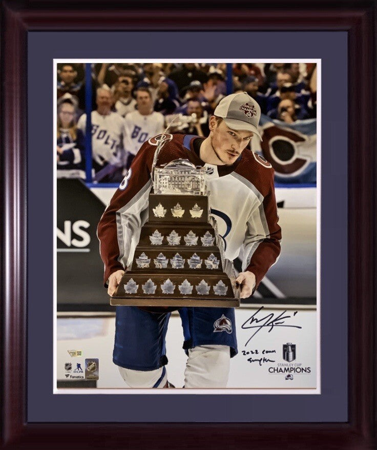 Cale Makar Avalanche Signed 16x20 Photo Framed Conn Smythe Auto CUP Fanatics COA