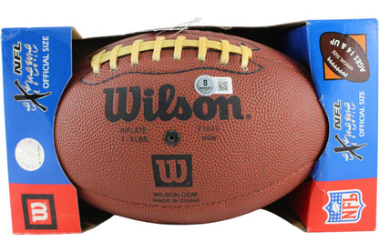 John Elway Autographed Denver Broncos Football Wilson eXtreme Grip Beckett 52866
