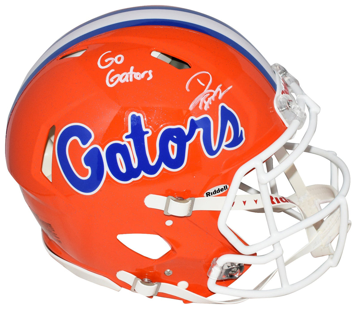 DJ LAGWAY AUTOGRAPHED FLORIDA GATORS AUTHENTIC SPEED HELMET BECKETT
