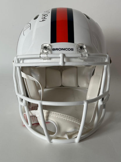 Patrick Surtain II Autographed/Inscribed "24DPOY" Snowcapped Pro Helmet BAS COA