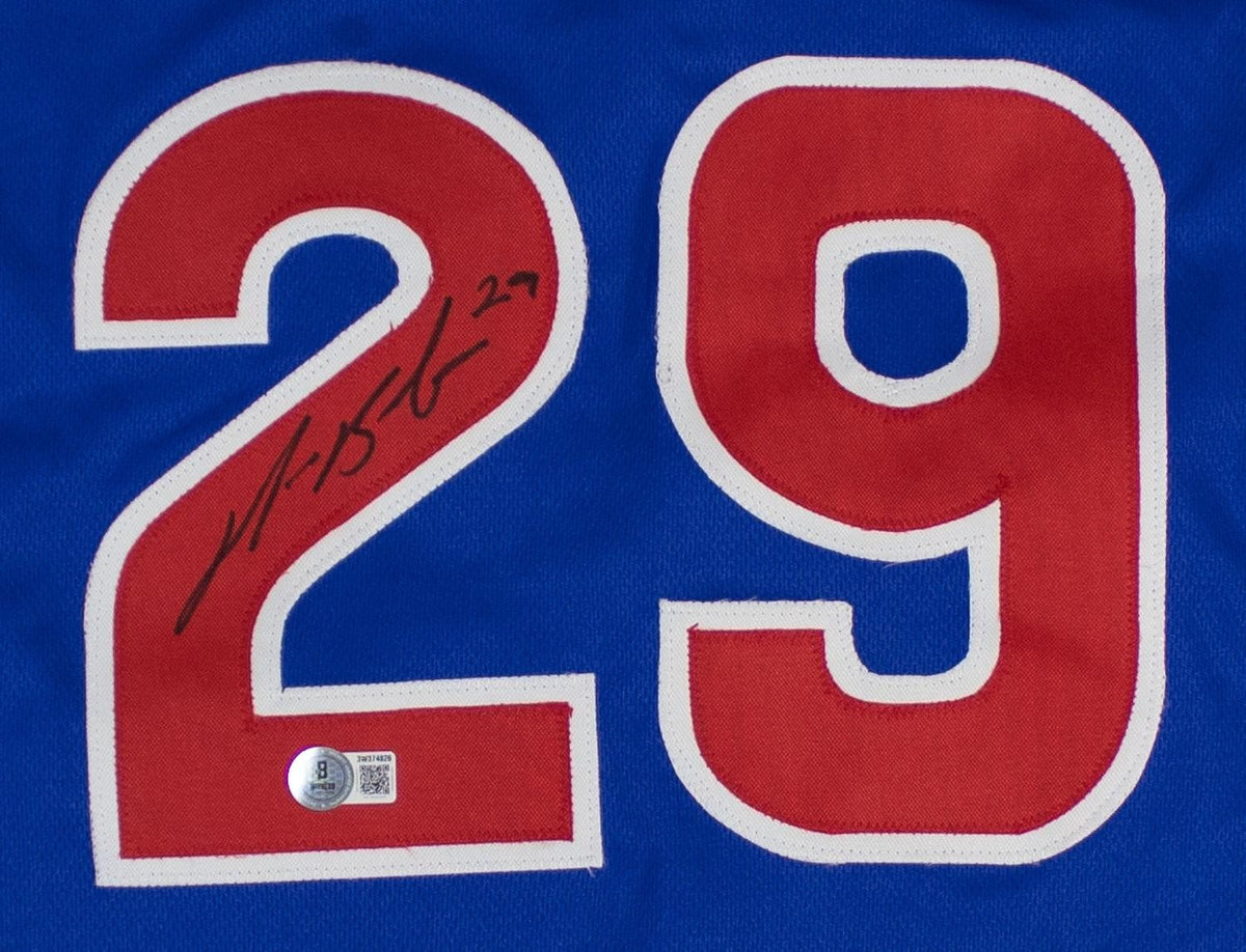 Michael Busch Signed Chicago Cubs Jersey (Beckett) Chi-town 1st Baseman