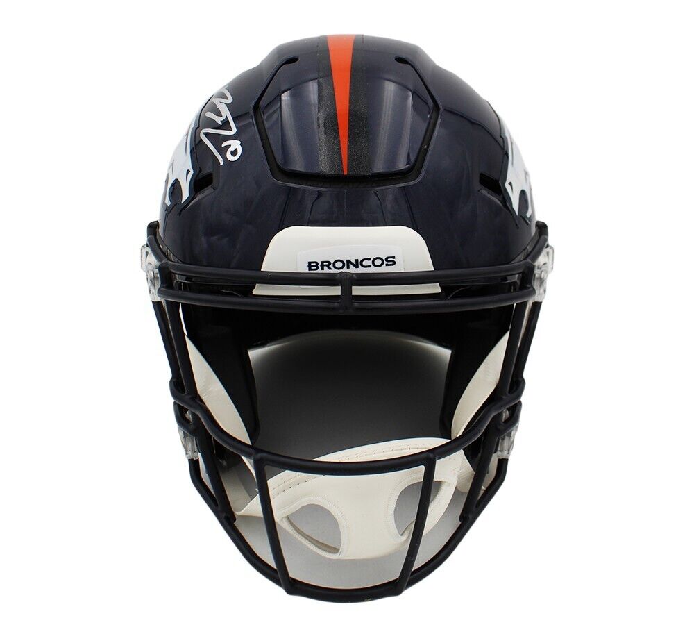 Bo Nix Signed Denver Broncos Speed Flex Authentic NFL Helmet