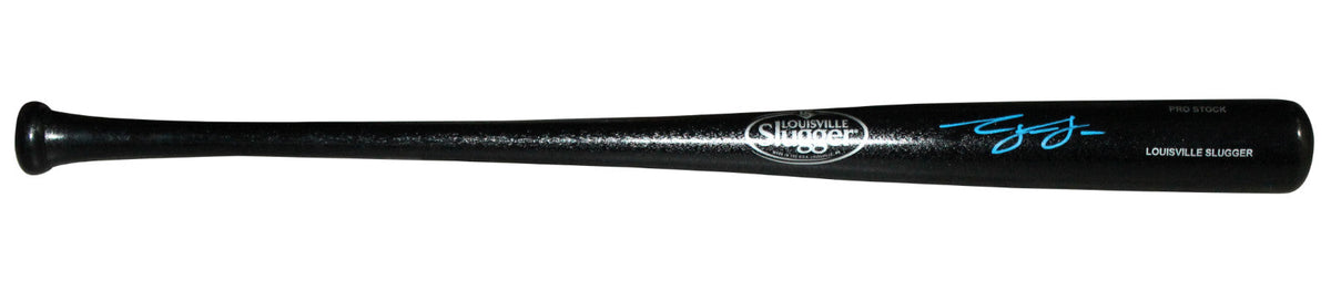 GEORGE LOMBARD JR SIGNED NEW YORK YANKEES LOUISVILLE SLUGGER BLACK BAT BECKETT