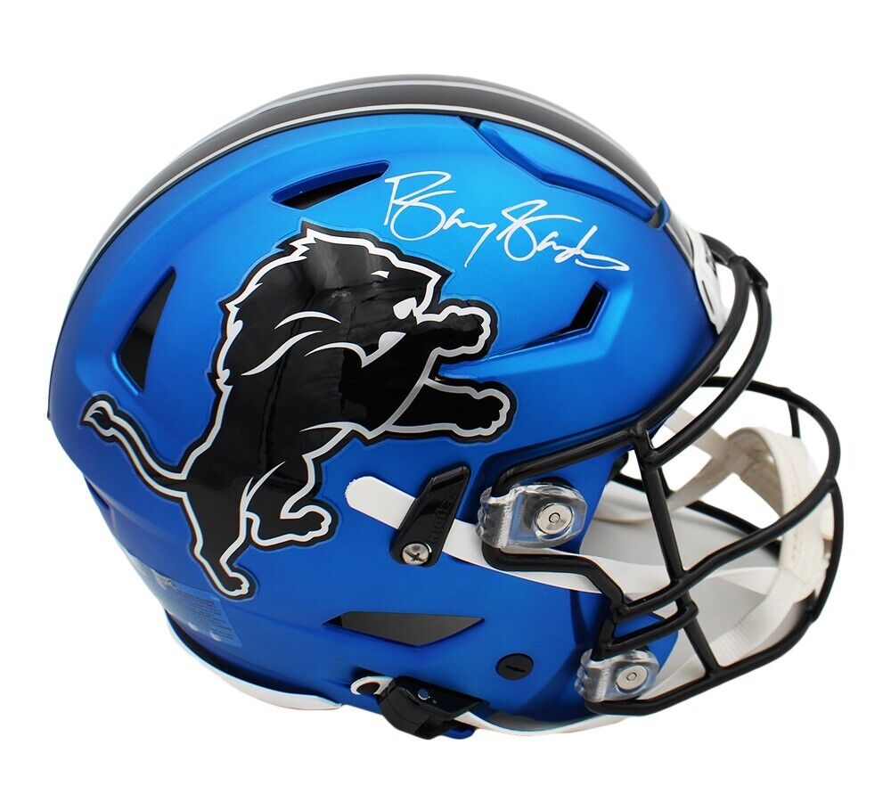 Barry Sanders Signed Detroit Lions Speed Flex Auth Alternate 2024 NFL Helmet