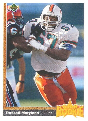 Russell Maryland Signed Miami Hurricanes Jersey (JSA COA) 2xNational Champion