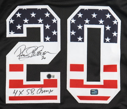 Rocky Bleier Signed Pittsburgh Steelers "4xSuper Bowl Champ" Jersey (Beckett) RB