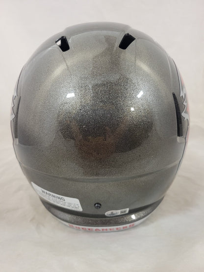BUCKY IRVING SIGNED TAMPA BAY BUCCANEERS F/S SPEED REPLICA HELMET BAS