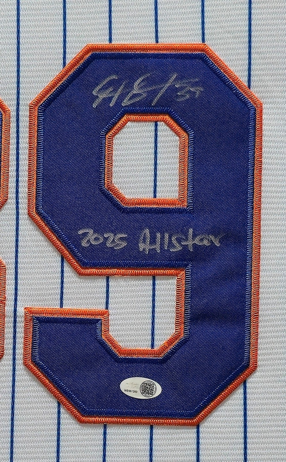 FRAMED NEW YORK METS EDWIN DIAZ AUTOGRAPHED SIGNED INSCRIBED JERSEY JSA COA