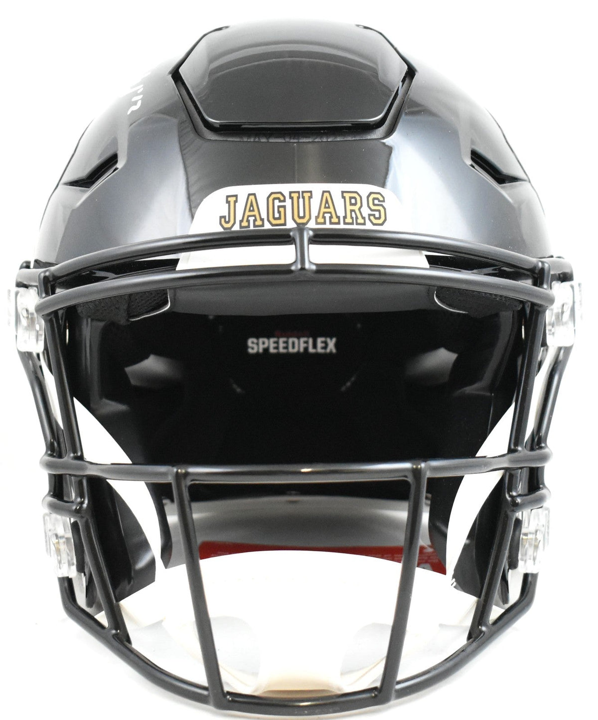 Travis Hunter Autographed Jaguars F/S 95-12 SpeedFlex Helmet - Beckett W Holo