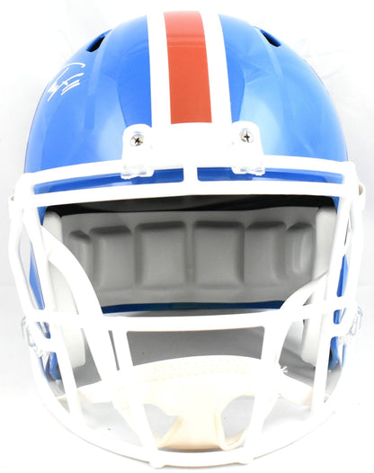 Troy Franklin Autographed Denver Broncos F/S 75-96 Speed Helmet - Beckett W Holo