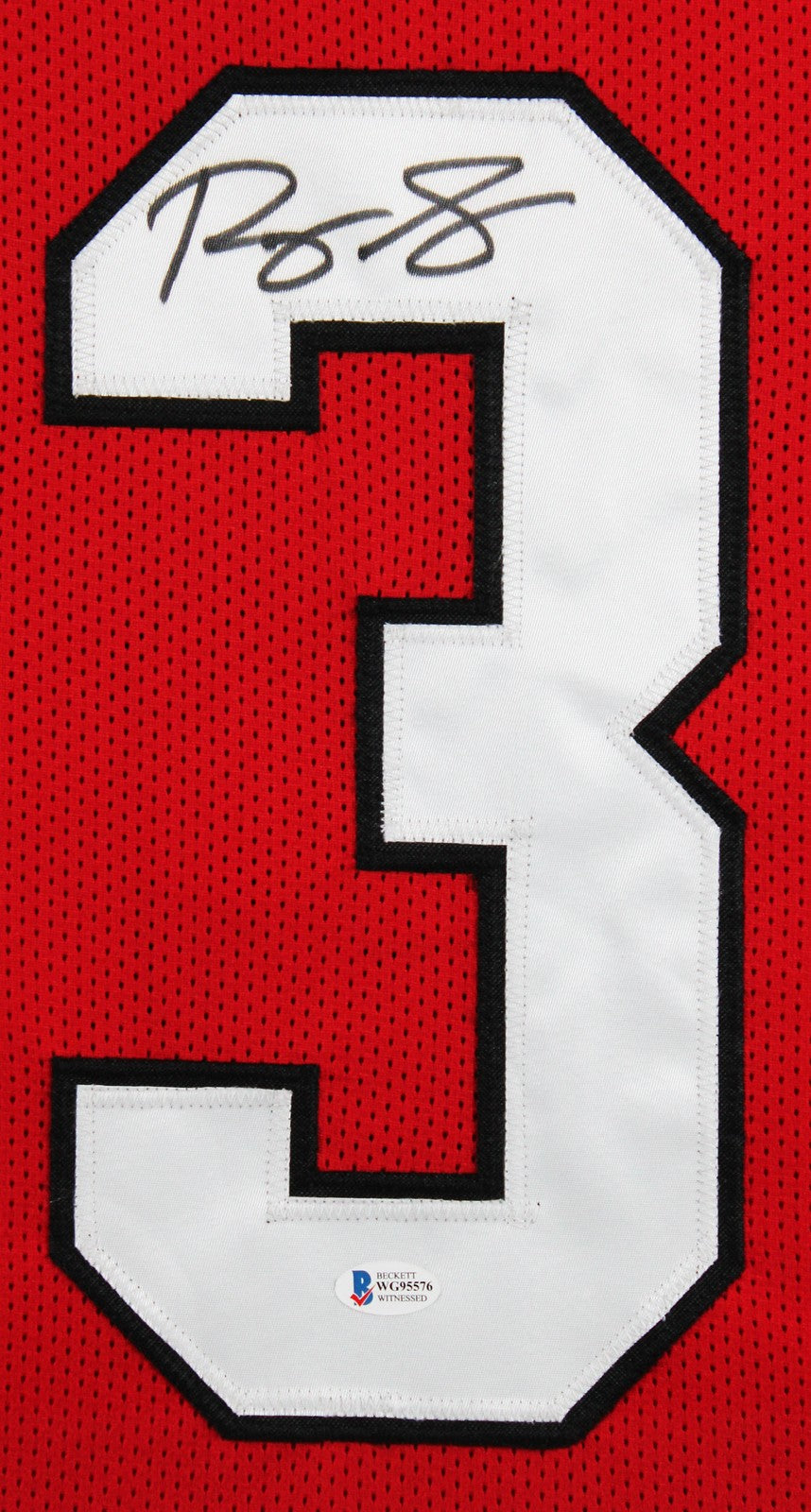 Georgia Roquan Smith Authentic Signed Red Pro Style Framed Jersey BAS Witnessed