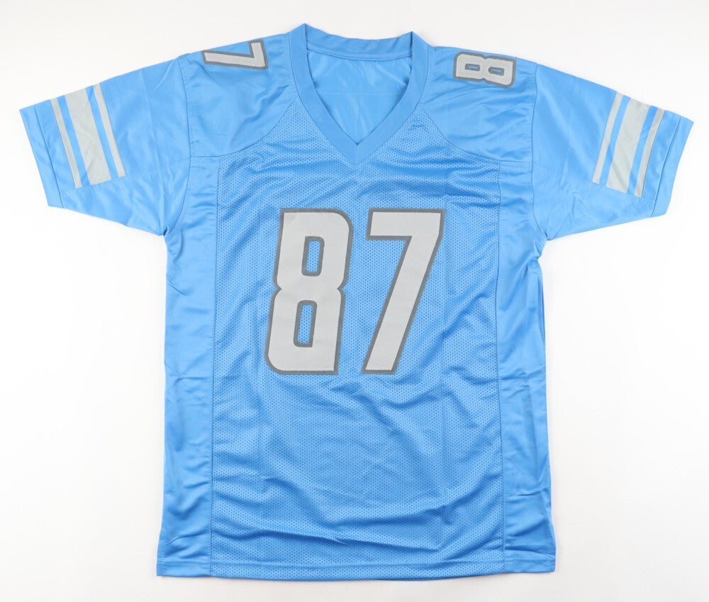 Sam LaPorta Signed Detroit Lions Jersey (Beckett) 2023 2nd Round Pk / Iowa / T.E