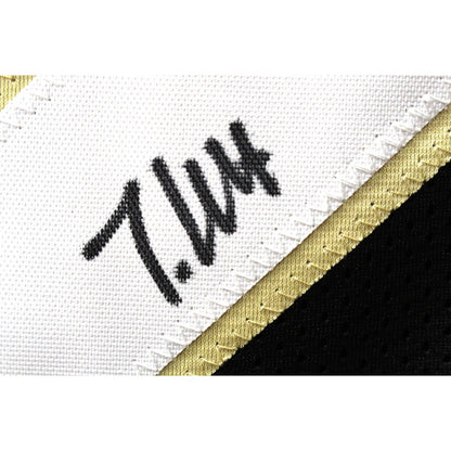 Travis Hunter Autographed College Style Black XL Jersey Beckett Witness 51418