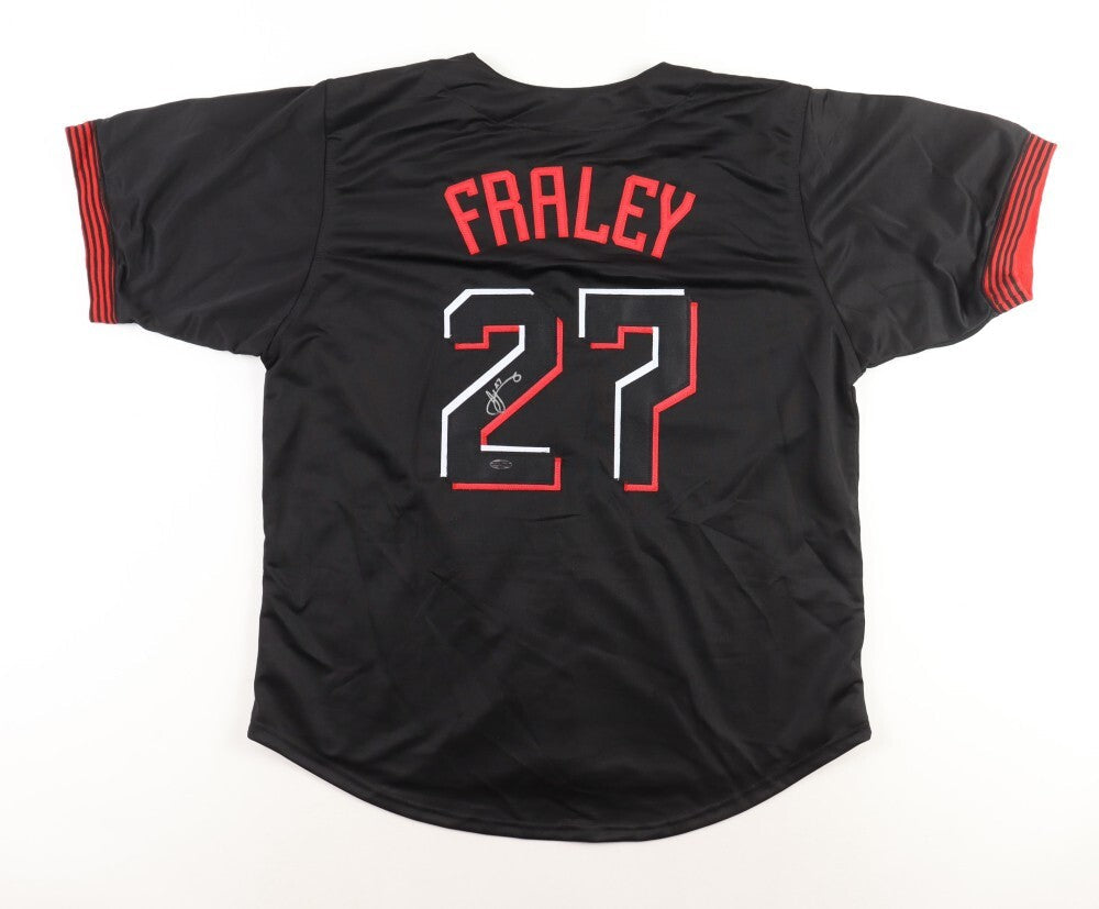 Jake Fraley Signed Cincinnati Reds City Connect Style Jersey (Playball Ink)