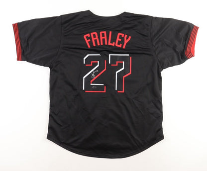 Jake Fraley Signed Cincinnati Reds City Connect Style Jersey (Playball Ink)