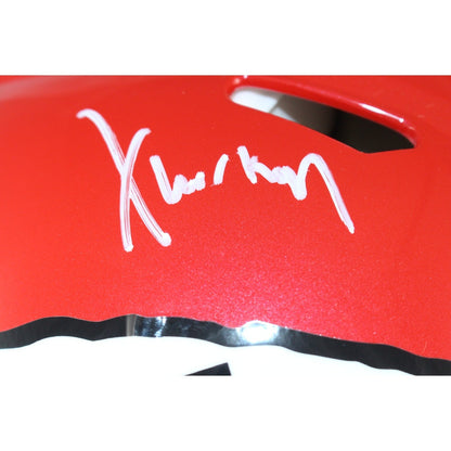 Xavier Worthy Autographed Kansas City Chiefs Authentic Helmet Fanatics 51719