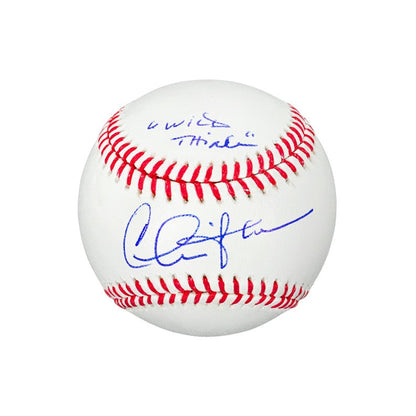 Charlie Sheen Autographed Major League Official Baseball with 'Wild Thing' Insc