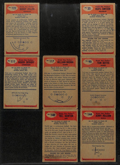 1955 Bowman Football Cards Green Bay Packers Complete Team Set (14) 200306