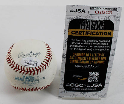 Don Mattingly Signed Rawlings Official Baseball (JSA COA) New York Yankees