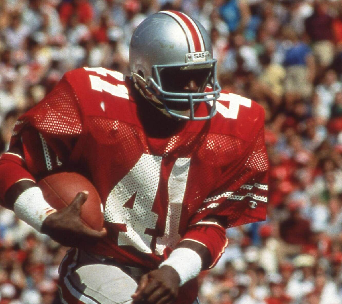 Keith Byars Signed Ohio State Buckeyes Jersey (Playball Ink Holo) Eagles RB