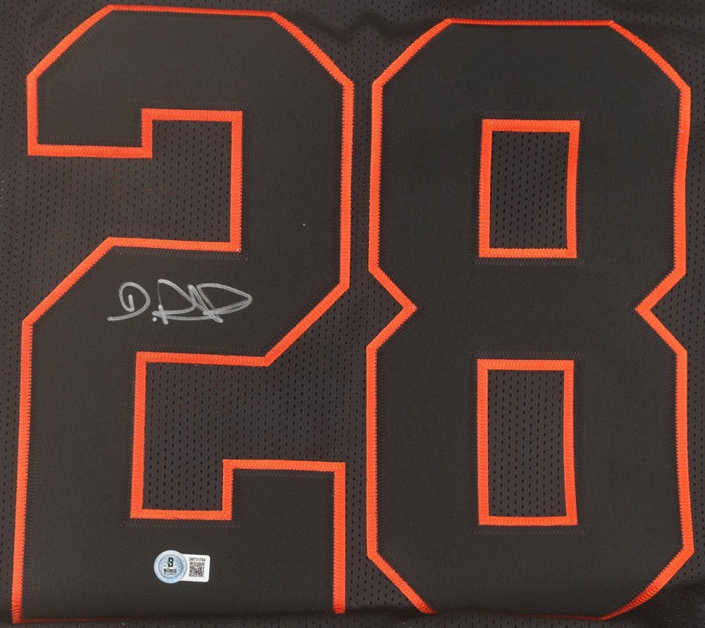 De'von Achane Signed Miami Dolphins Alternate Jersey (Beckett) 2023 Draft Pck RB