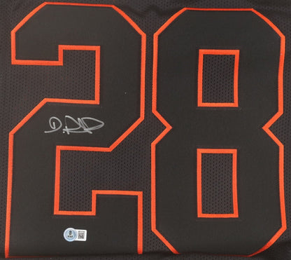 De'von Achane Signed Miami Dolphins Alternate Jersey (Beckett) 2023 Draft Pck RB