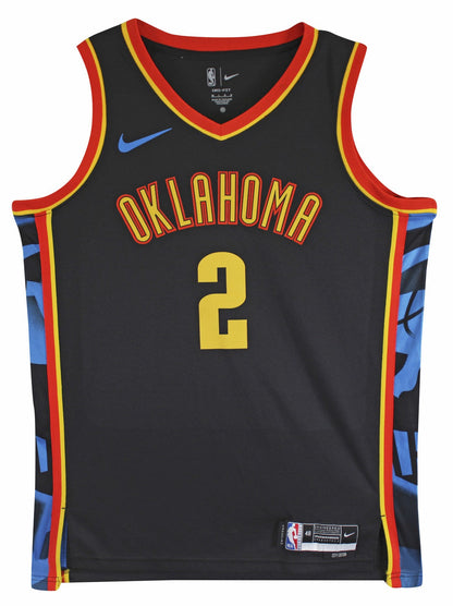 Thunder Shai Gilgeous-Alexander Signed Black Nike Swingman Jersey JSA #CE51910