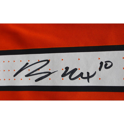 Bo Nix Autographed/Signed Denver Broncos Orange Nike Jersey sz XL Beckett 47529