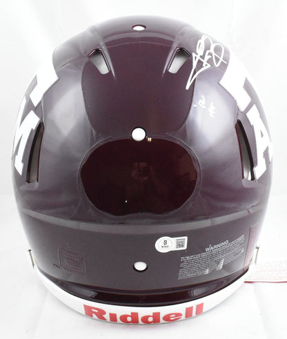 Johnny Manziel Signed Texas A&M F/S Speed Authentic Helmet w/HT JFF - Beckett W