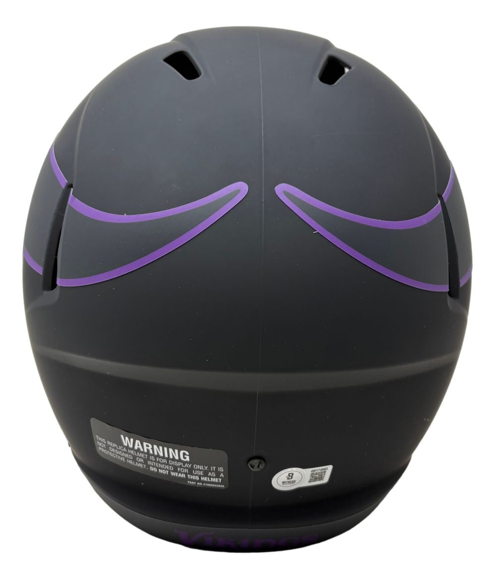 Justin Jefferson Signed Minnesota Vikings FS Eclipse Replica Speed Helmet BAS