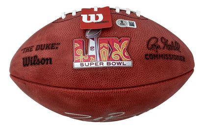 Zack Baun Philadelphia Eagles Signed Wilson NFL Super Bowl 59 Duke Football BAS