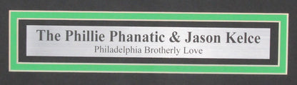 Jason Kelce/Phanatic Autographed 16x20 Photo Framed Eagles ITP PSA/DNA 200889