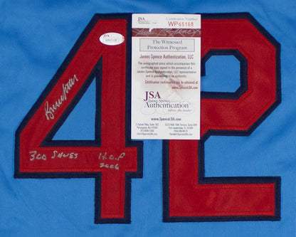 Bruce Sutter Signed St Louis Cardinals Jersey "306 Saves & HOF 2006" (JSA COA)