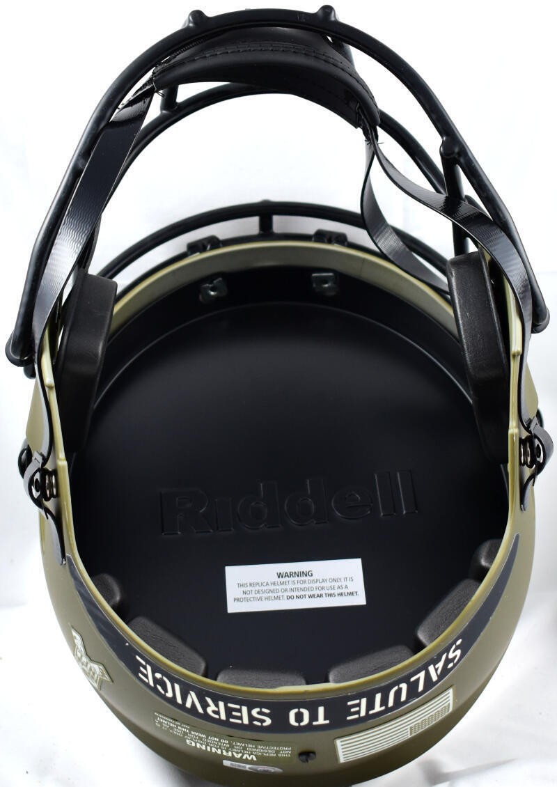 A.J. Brown Signed Eagles F/S Salute to Service Speed Helmet-Beckett W Hologram