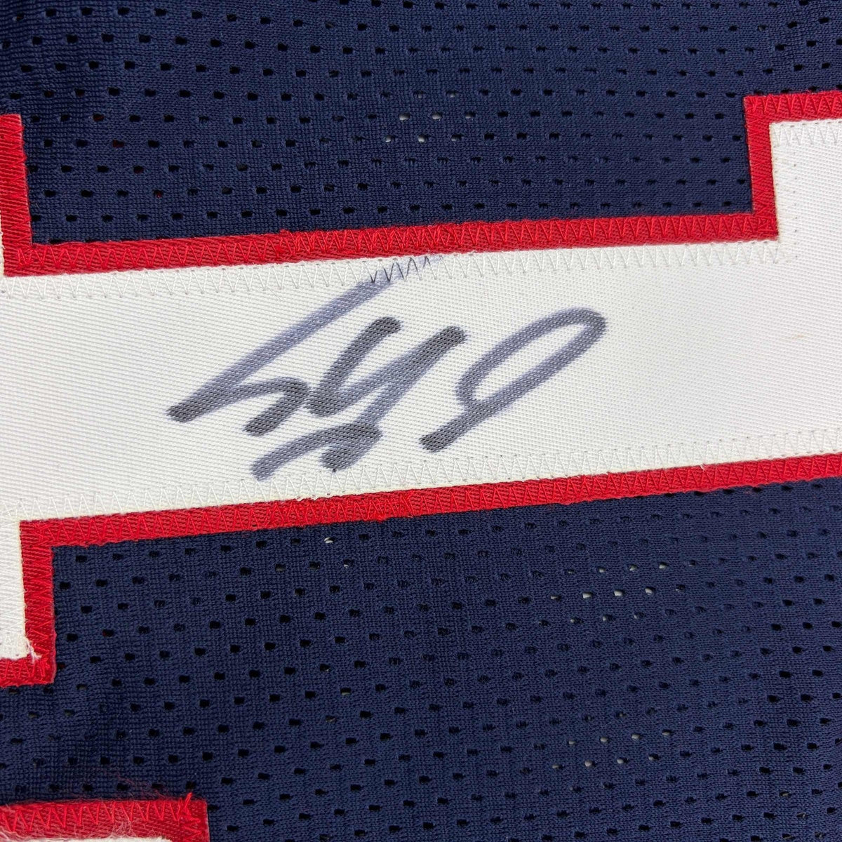 Autographed/Signed Shaquille Shaq O'Neal USA United States Blue Jersey PSA COA