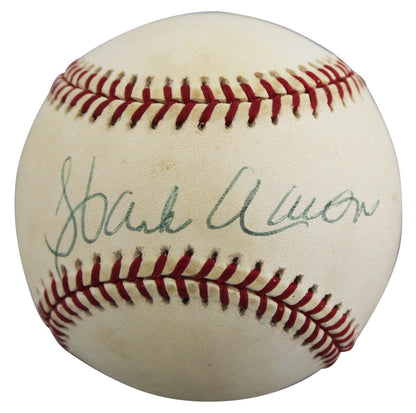 Braves Hank Aaron Authentic Signed Leonard Coleman ONL Baseball BAS #AE64045