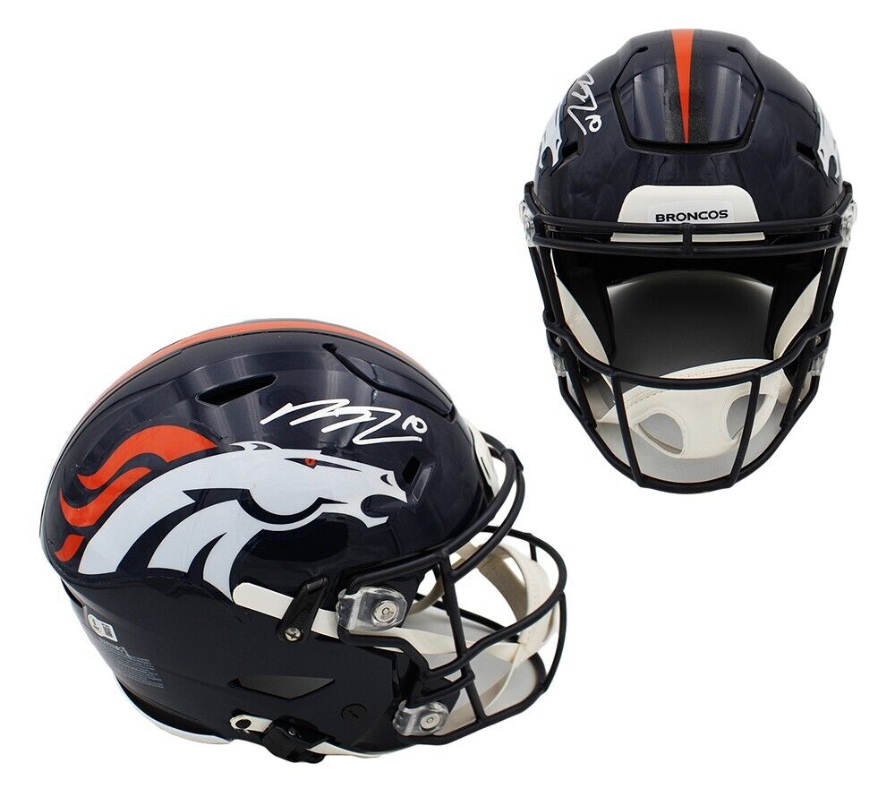 Bo Nix Signed Denver Broncos Speed Flex Authentic NFL Helmet