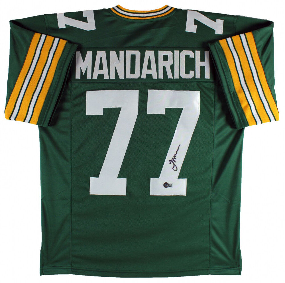 Tony Mandarich Signed Green Bay Packers Jersey (Beckett)#2 Overall Pk 1989 Draft