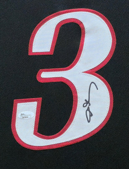 FRAMED PHILADELPHIA 76ERS ALLEN IVERSON AUTOGRAPHED SIGNED JERSEY JSA COA