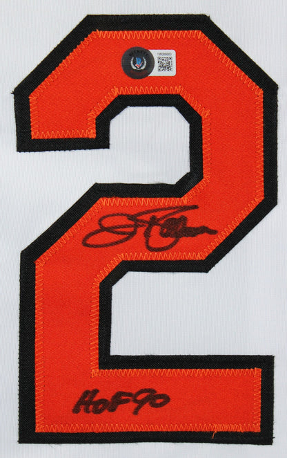 Jim Palmer "HOF 90" Authentic Signed White Pro Style Framed Jersey BAS Witness 2