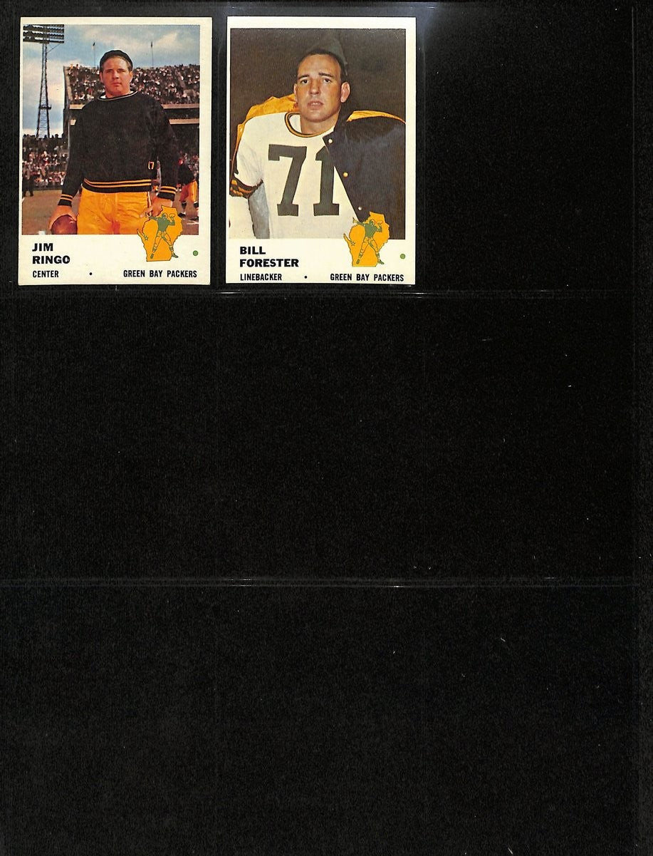 1961 FLEER Football Cards Green Bay Packers Complete Team Set (10) 200313