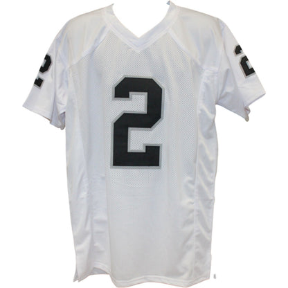 Ashton Jeanty Autographed/Signed Pro Style XL White Jersey Beckett Witness 53209