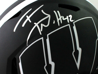 T.J. Watt Autographed Wisconsin Badgers Eclipse Authentic Helmet - Beckett W