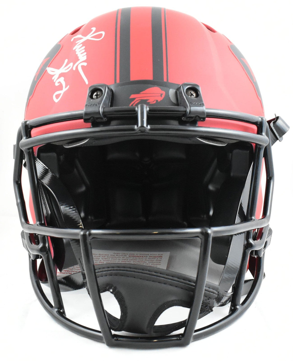 Thomas/Kelly/Reed Signed Bills F/S Rave Speed Authentic Helmet- Beckett W Holo