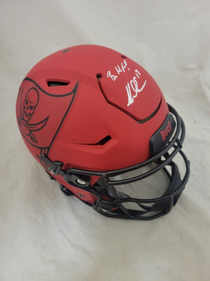 MIKE EVANS & BAKER MAYFIELD SIGNED TAMPA BAY BUCCANEERS RAVE SPEEDFLEX HELMET