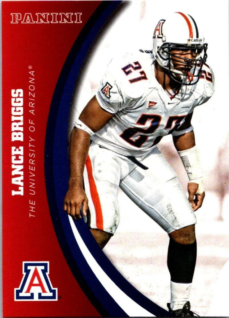 Lance Briggs Signed Arizona Wildcats Jersey (Beckett) 2003 Bears 3rd Rnd Pick/LB