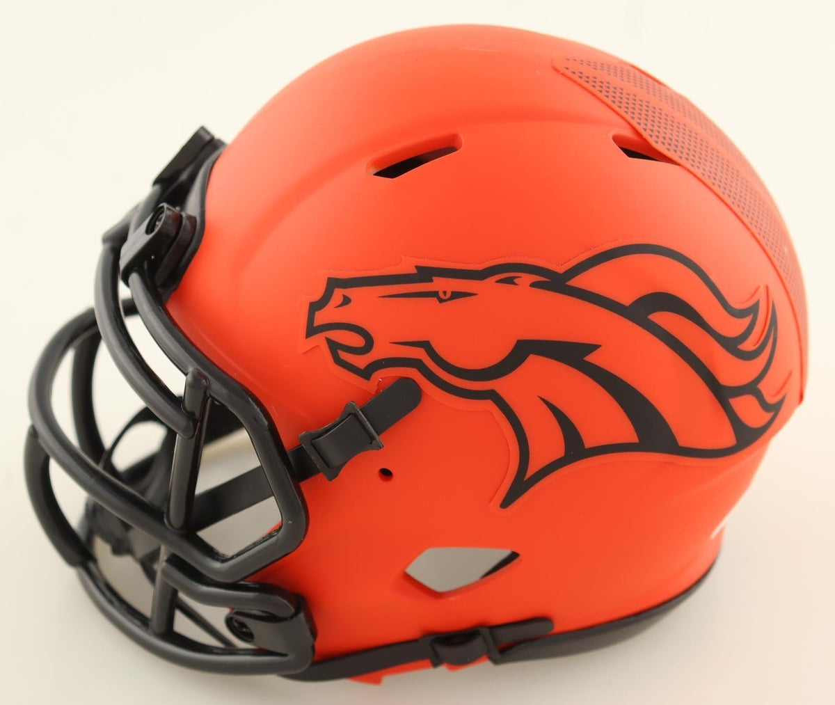 R J Harvey Signed Denver Broncos Rave Speed Mini Helmet (JSA) ExUCF Running Back